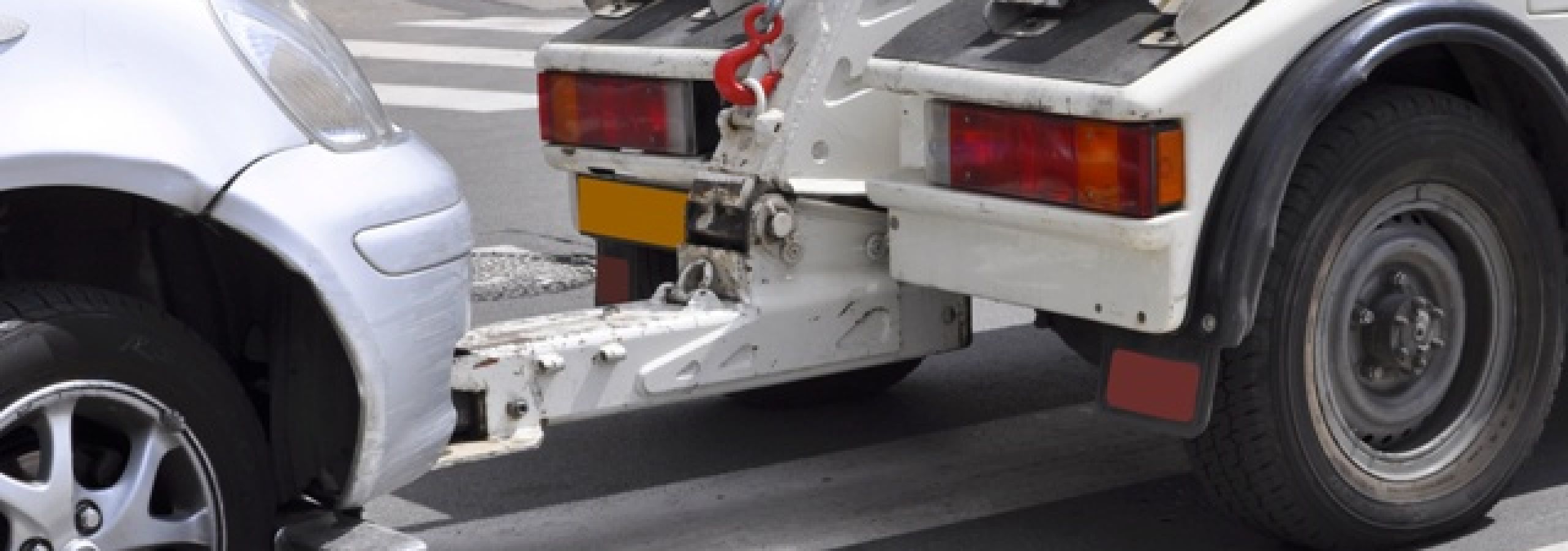 A vehicle being seized for excessive speeding in BC